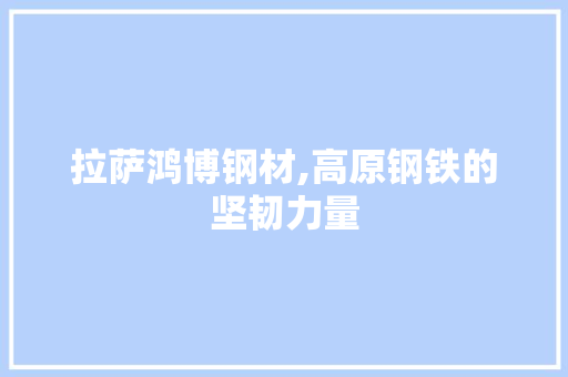 拉萨鸿博钢材,高原钢铁的坚韧力量 墙面装饰