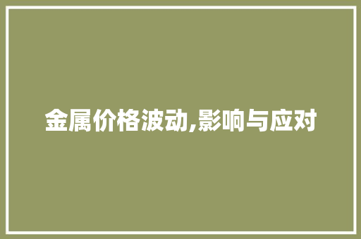 金属价格波动,影响与应对
