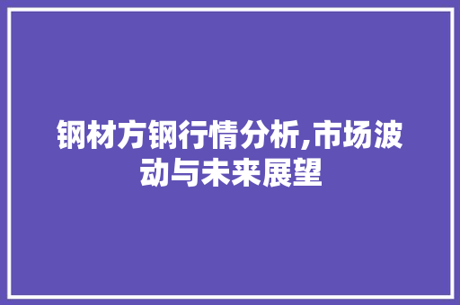钢材方钢行情分析,市场波动与未来展望