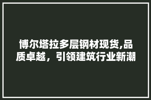 博尔塔拉多层钢材现货,品质卓越，引领建筑行业新潮流