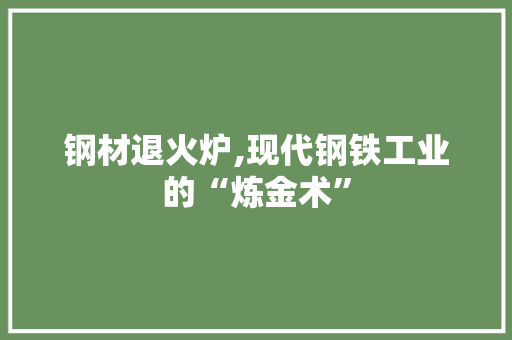 钢材退火炉,现代钢铁工业的“炼金术”