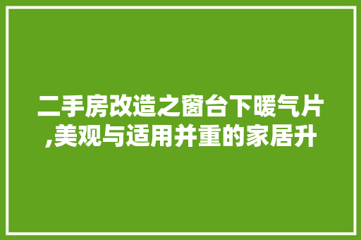 二手房改造之窗台下暖气片,美观与适用并重的家居升级之路
