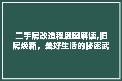 二手房改造程度图解读,旧房焕新，美好生活的秘密武器