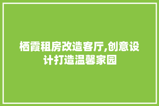栖霞租房改造客厅,创意设计打造温馨家园