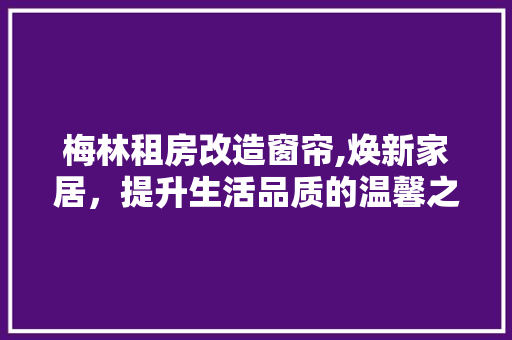 梅林租房改造窗帘,焕新家居，提升生活品质的温馨之选