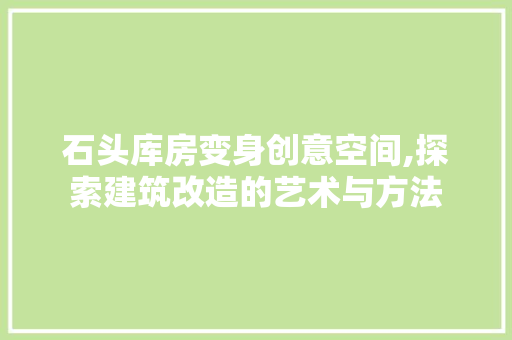 石头库房变身创意空间,探索建筑改造的艺术与方法 墙面装饰