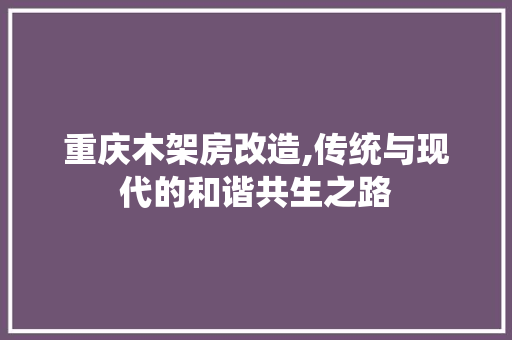 重庆木架房改造,传统与现代的和谐共生之路 地面装修